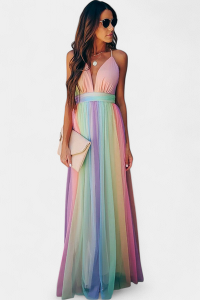 Gretchen™ | Vestido Rayado Multicolor