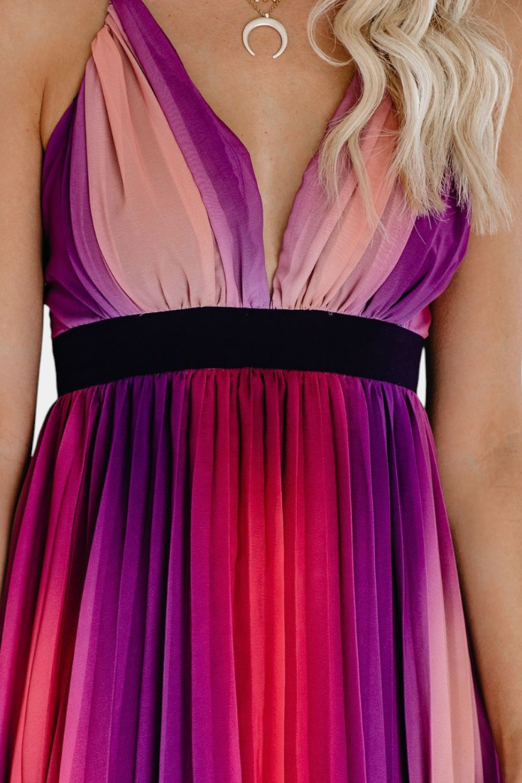 Cecilia™ | Vestido Plisado Espalda