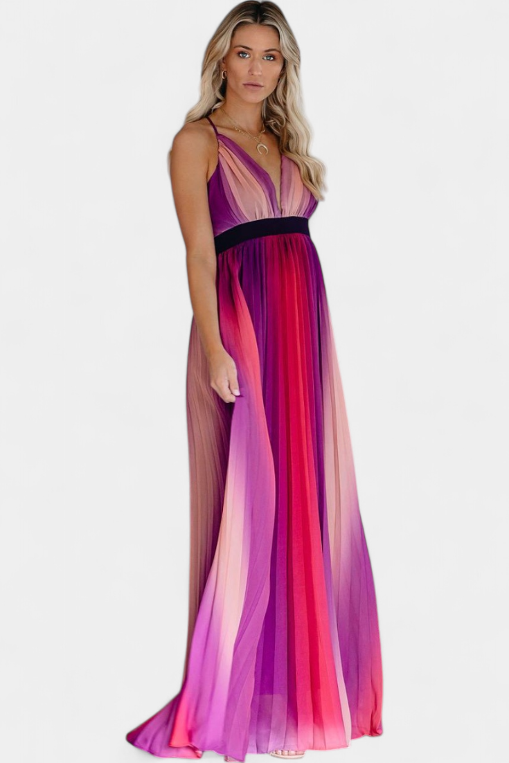 Cecilia™ | Vestido Plisado Espalda