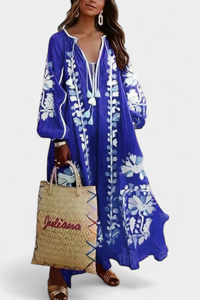 Alessia™ | Vestido Floral Manga Larga