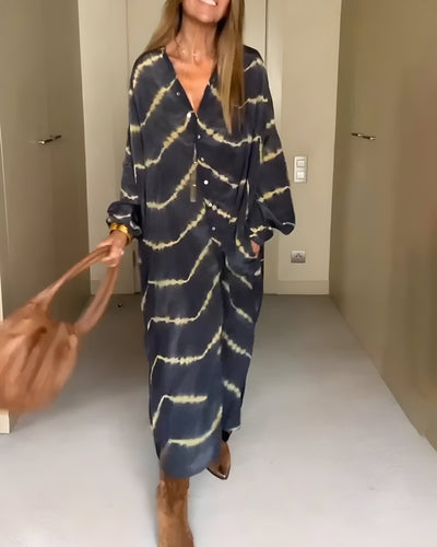 Julia™ | Vestido Maxi a Rayas