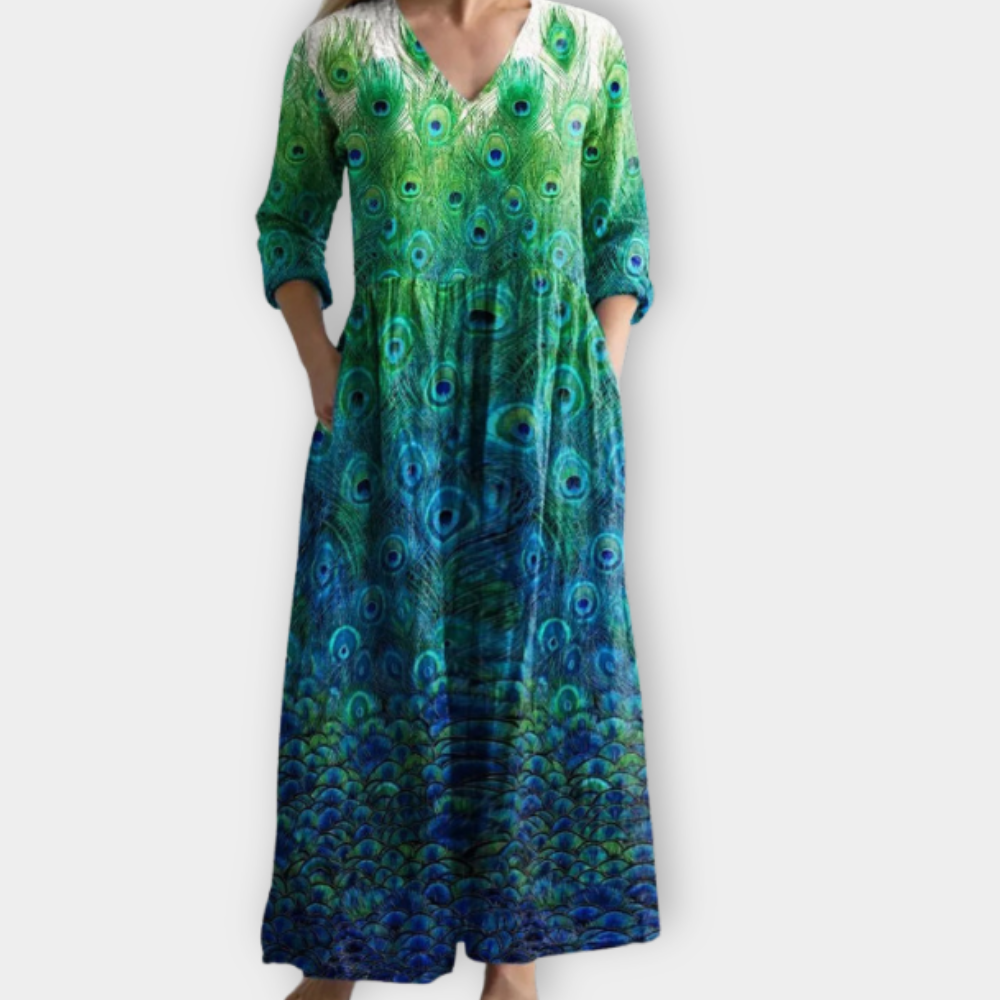Juana™ | Vestido boho maxi