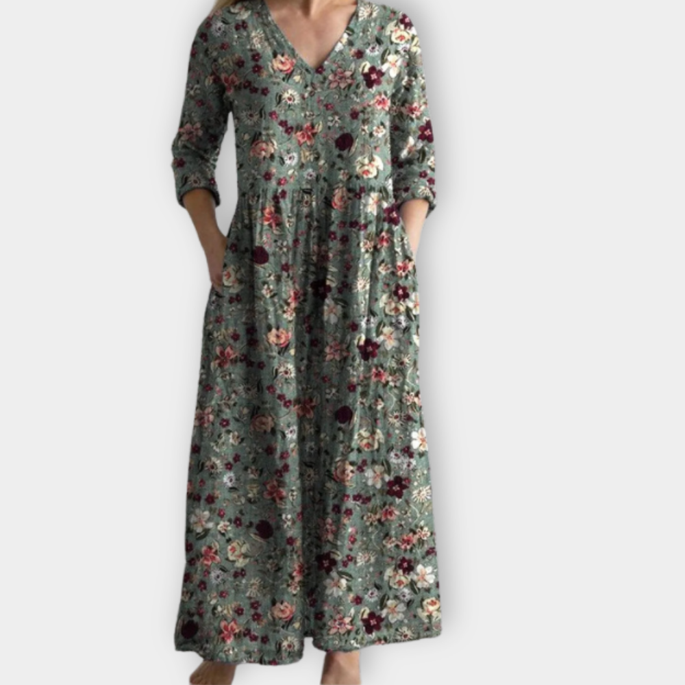 Lucil™ | Vestido boho maxi