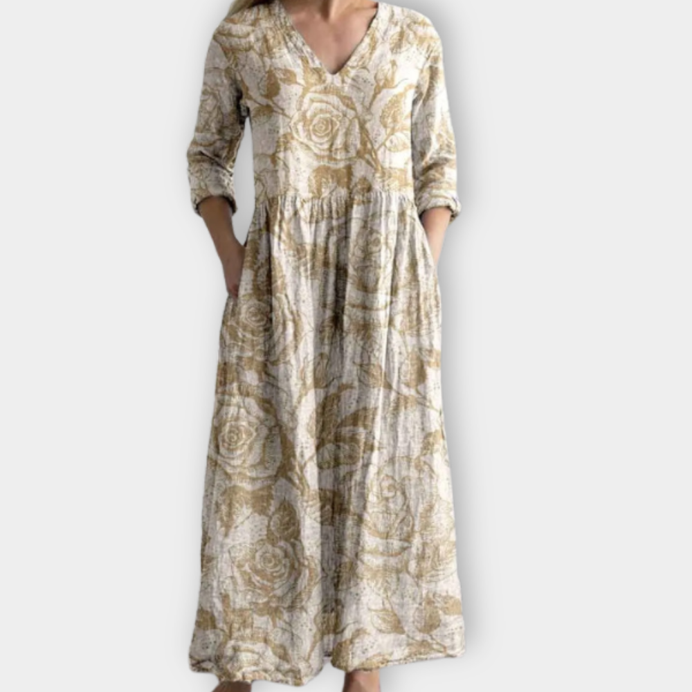 Teresa | Vestido boho maxi