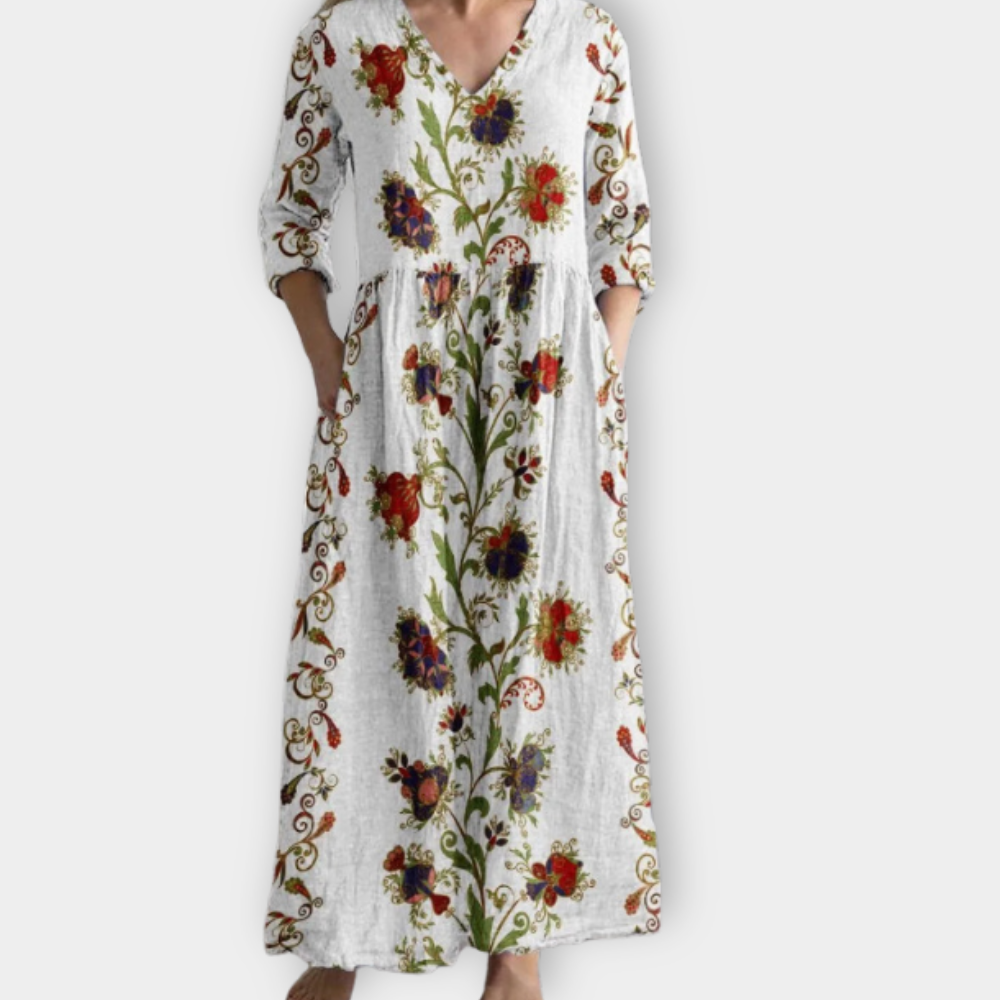 Josefa™ | Vestido boho maxi