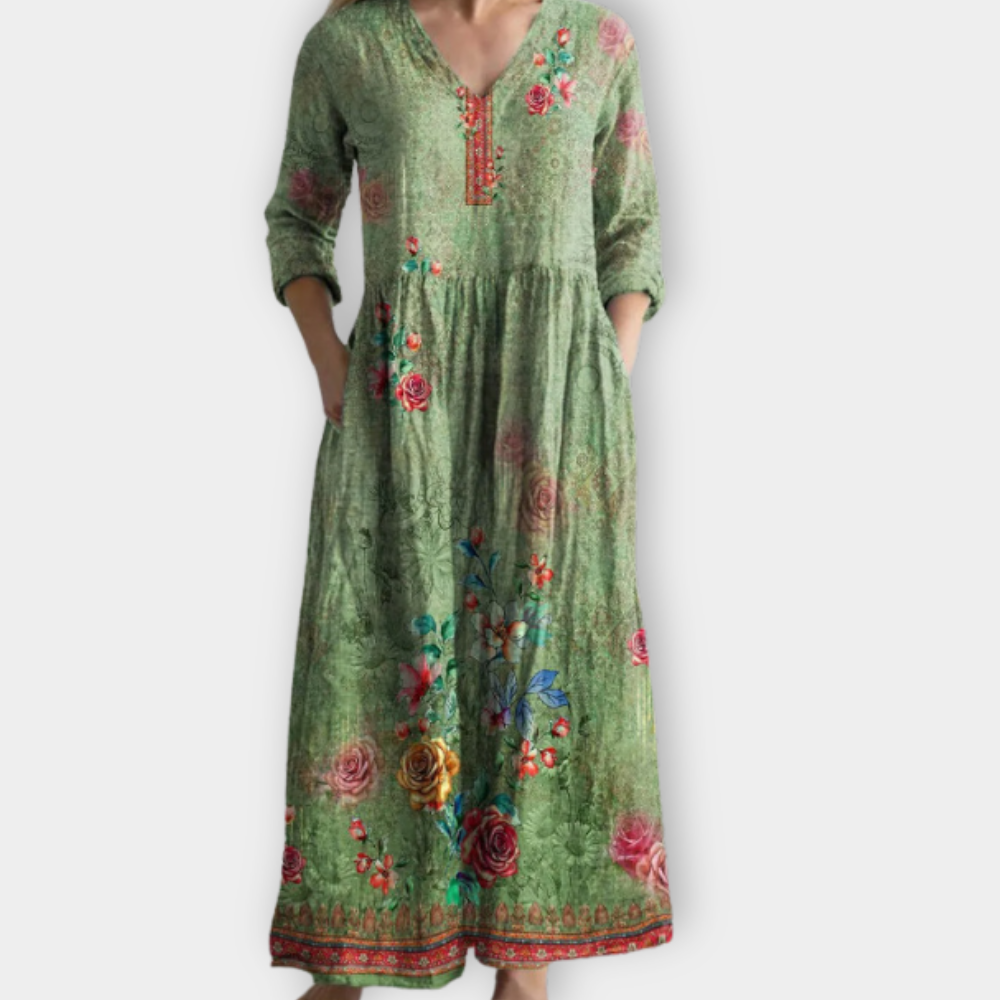Carmen™ | Vestido boho maxi