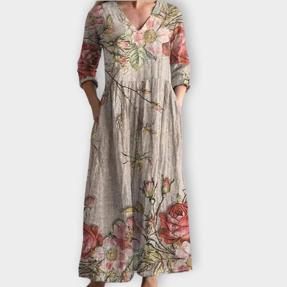 Marta™ | Vestido boho maxi