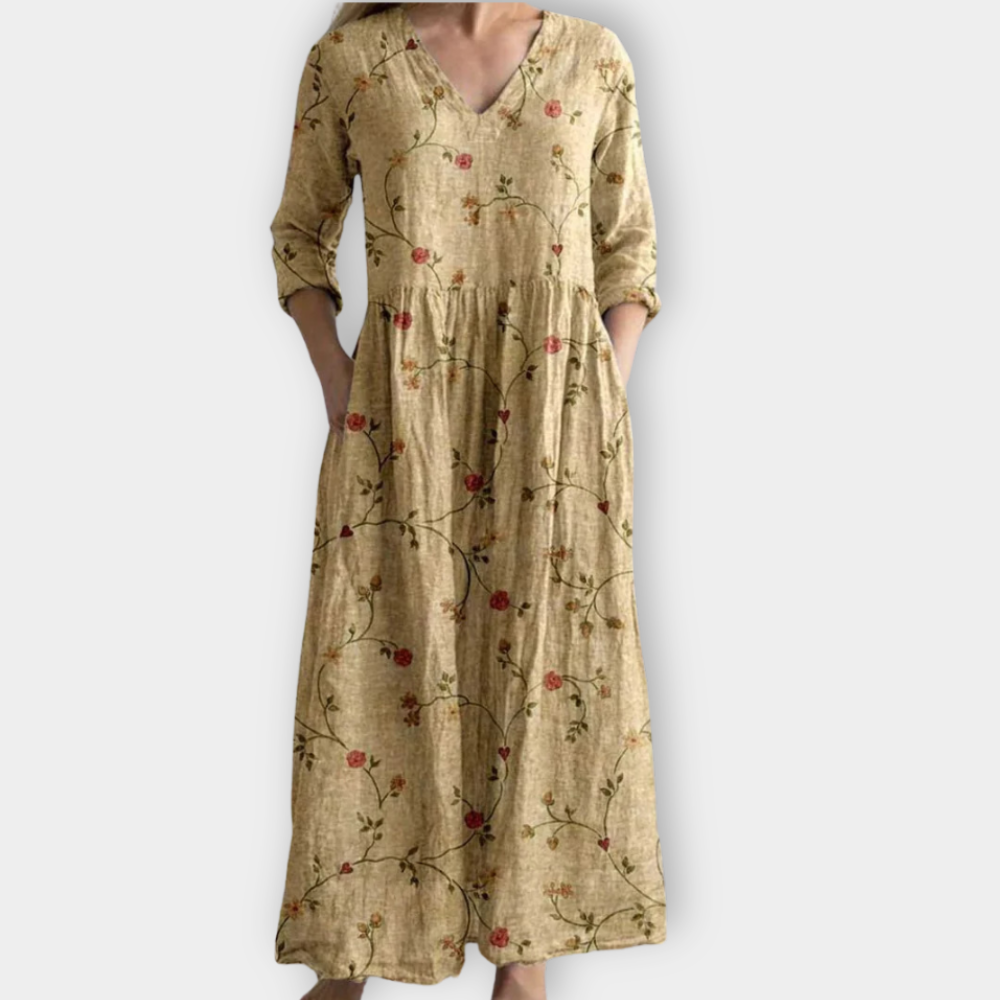 Patricia™ | Vestido boho maxi