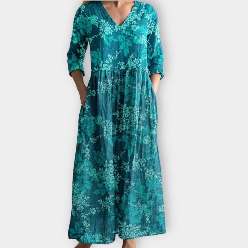 Catalina™ | Vestido boho maxi