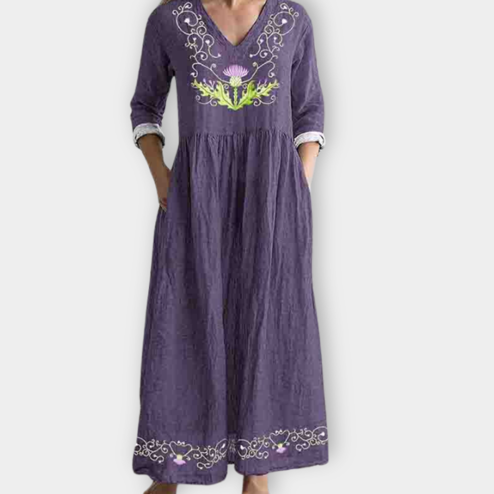 Lea™ | Vestido boho maxi