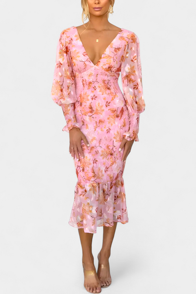 Carly™ | Vestido Fruncido Floral