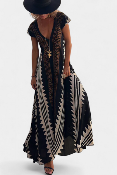 Dakota™ | Vestido Maxi Geométrico