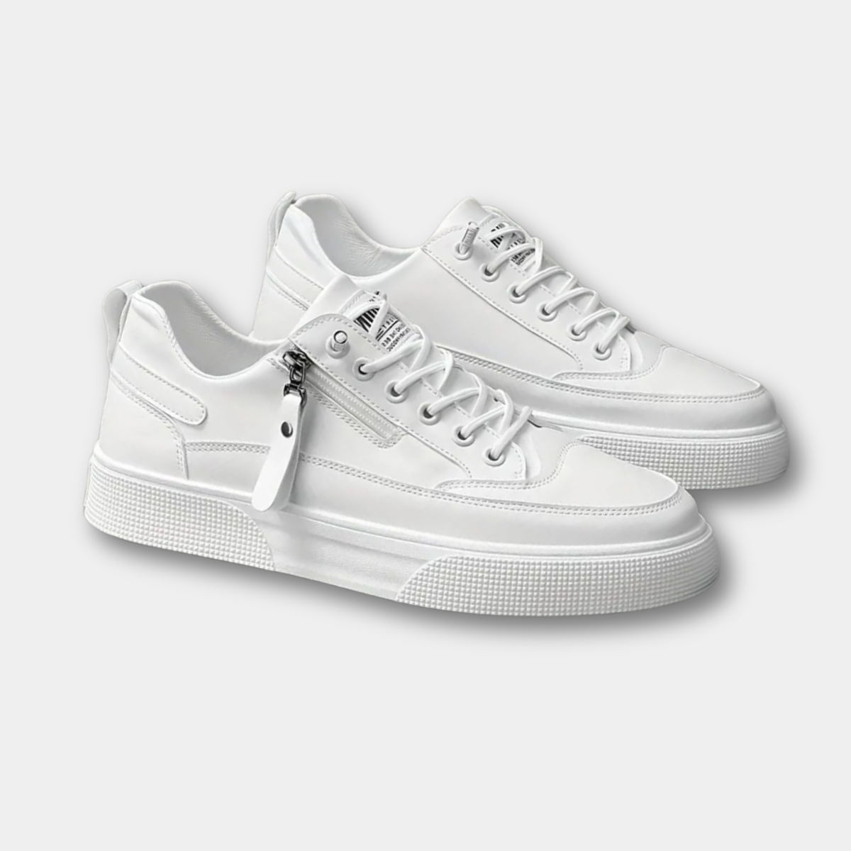 Rafael™ | Zapatillas Cuero Detalle Crem