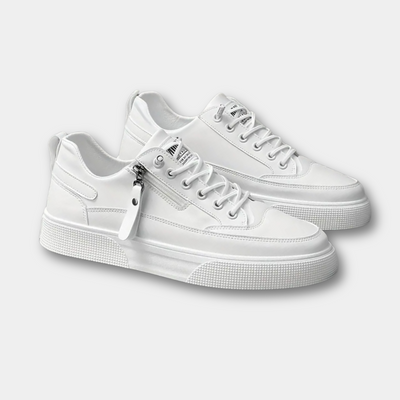Rafael™ | Zapatillas Cuero Detalle Crem
