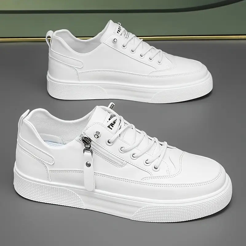 Rafael™ | Zapatillas Cuero Detalle Crem