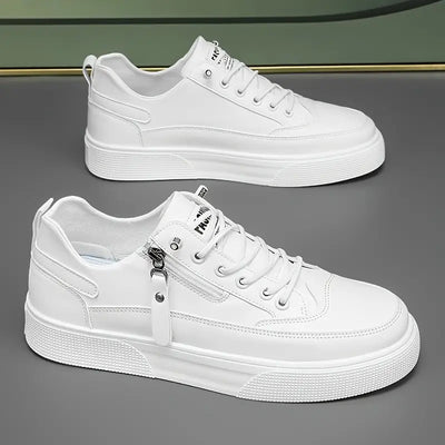 Rafael™ | Zapatillas Cuero Detalle Crem