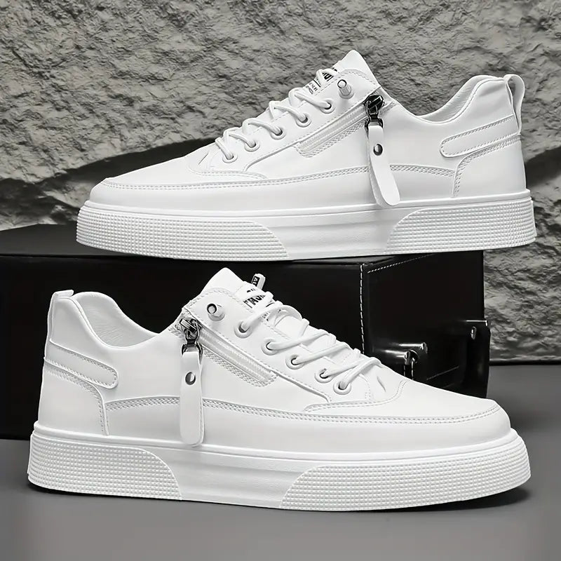 Rafael™ | Zapatillas Cuero Detalle Crem
