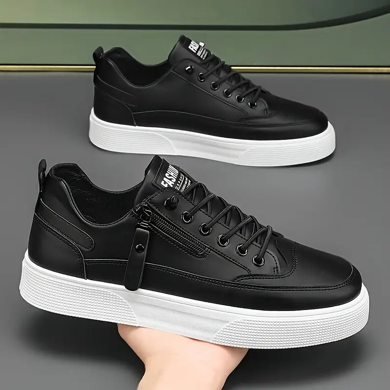 Rafael™ | Zapatillas Cuero Detalle Crem