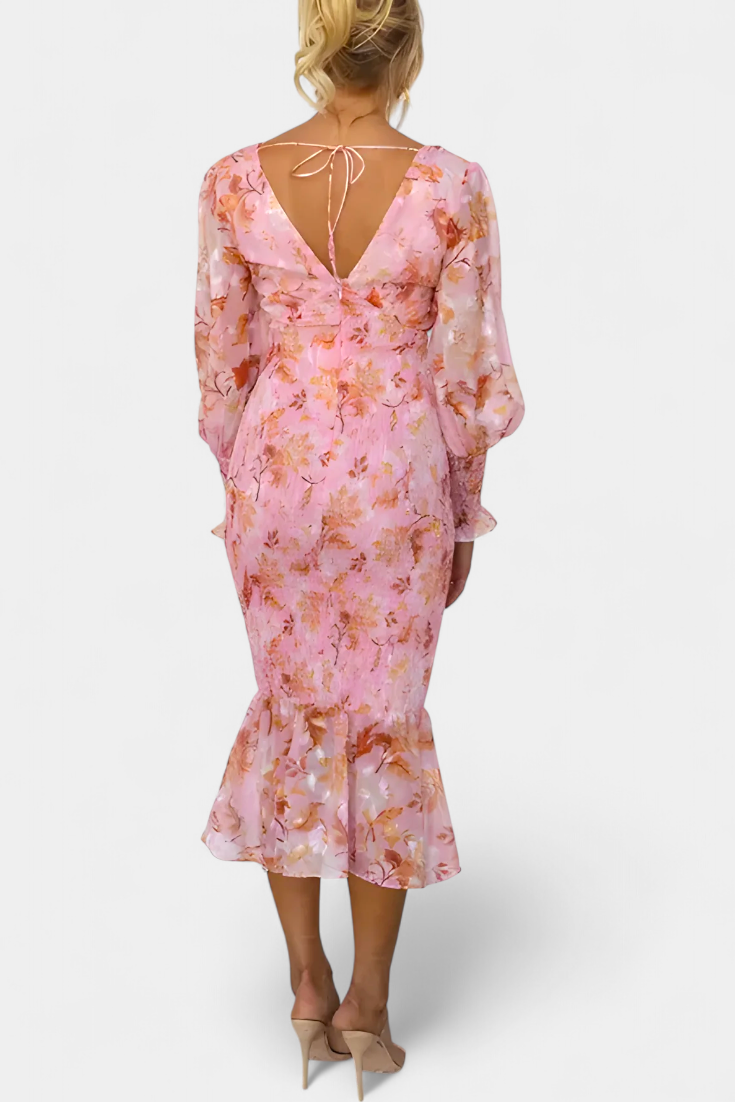 Carly™ | Vestido Fruncido Floral