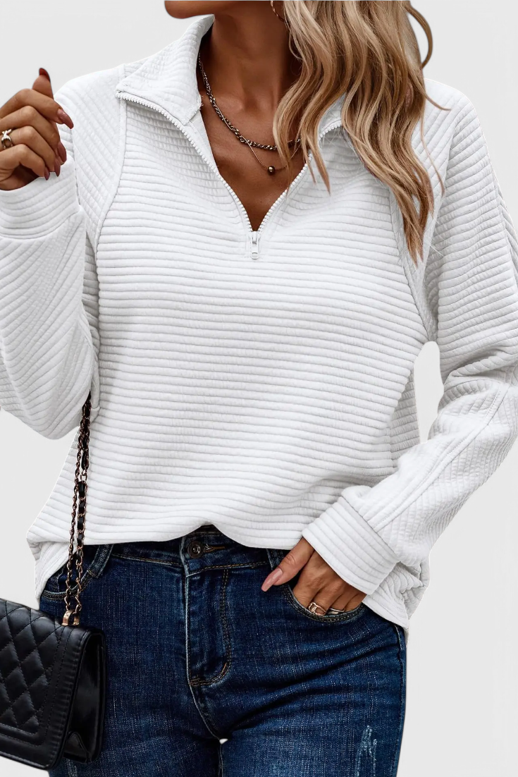 Helene™ | Jersey con Cremallera