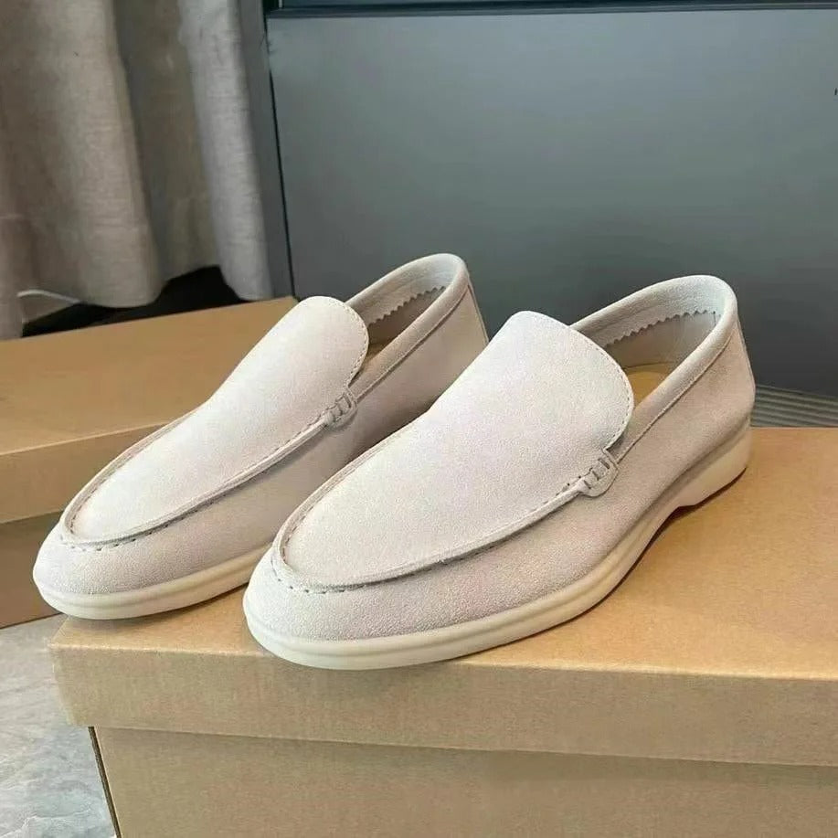 Andrea™ | Mocasines Cuero Natural