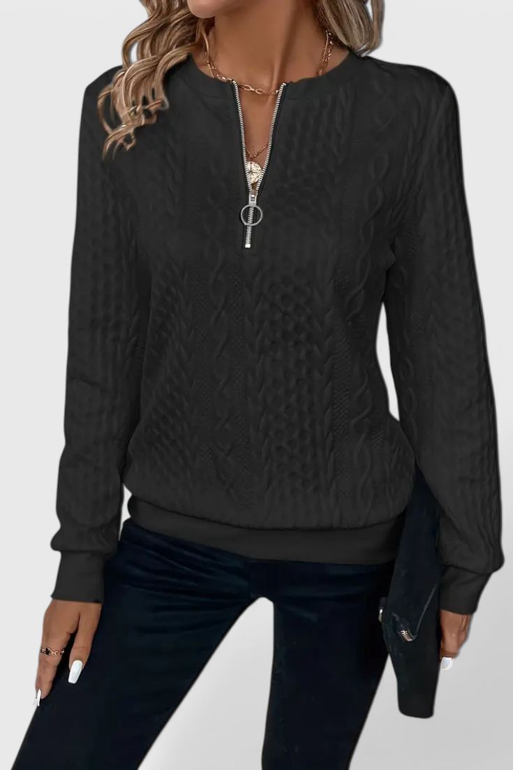 Zoey™ | Jersey Cremallera Suave