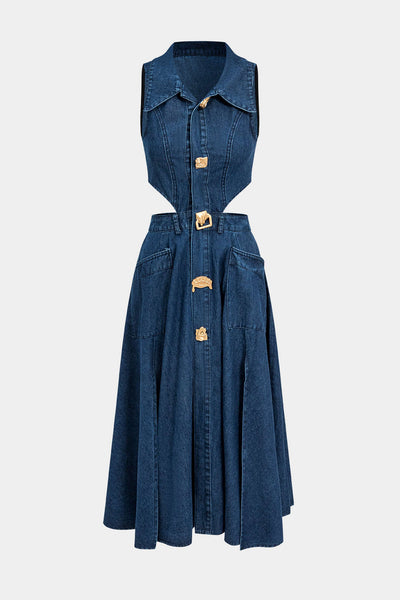 Alia™ | Vestido Mezclilla sin Mangas