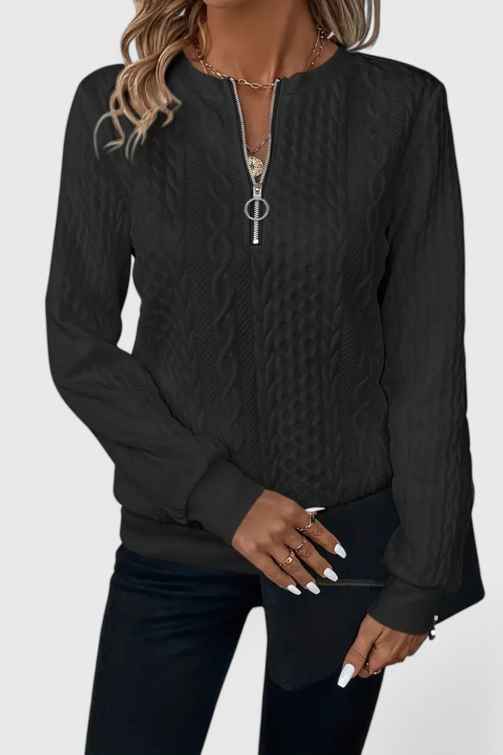 Zoey™ | Jersey Cremallera Suave