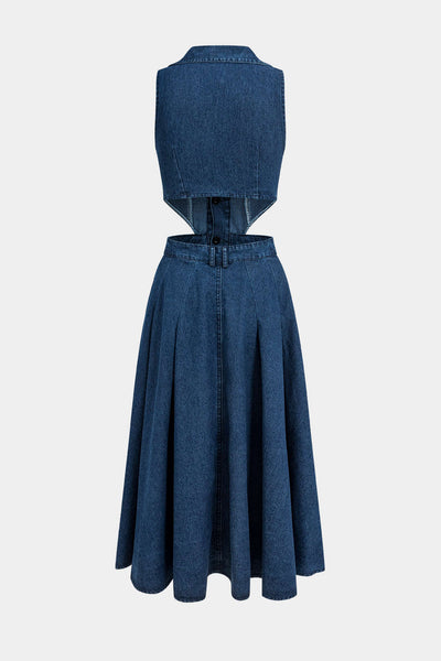 Alia™ | Vestido Mezclilla sin Mangas
