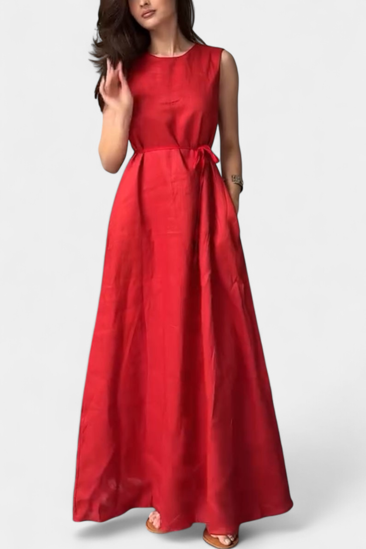 Rosetta™ | Vestido sin Mangas Lazo