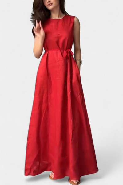 Rosetta™ | Vestido sin Mangas Lazo