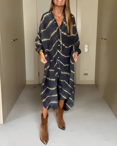 Julia™ | Vestido Maxi a Rayas