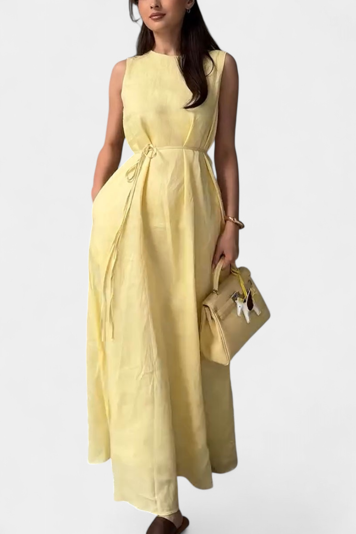 Rosetta™ | Vestido sin Mangas Lazo