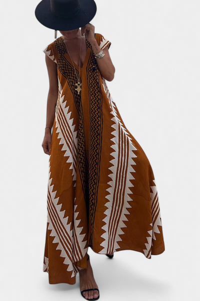Dakota™ | Vestido Maxi Geométrico