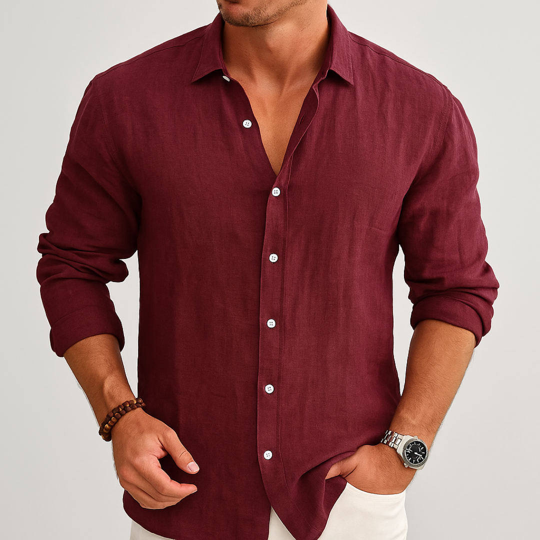 Elvio™ | Camisa Lino Esencial