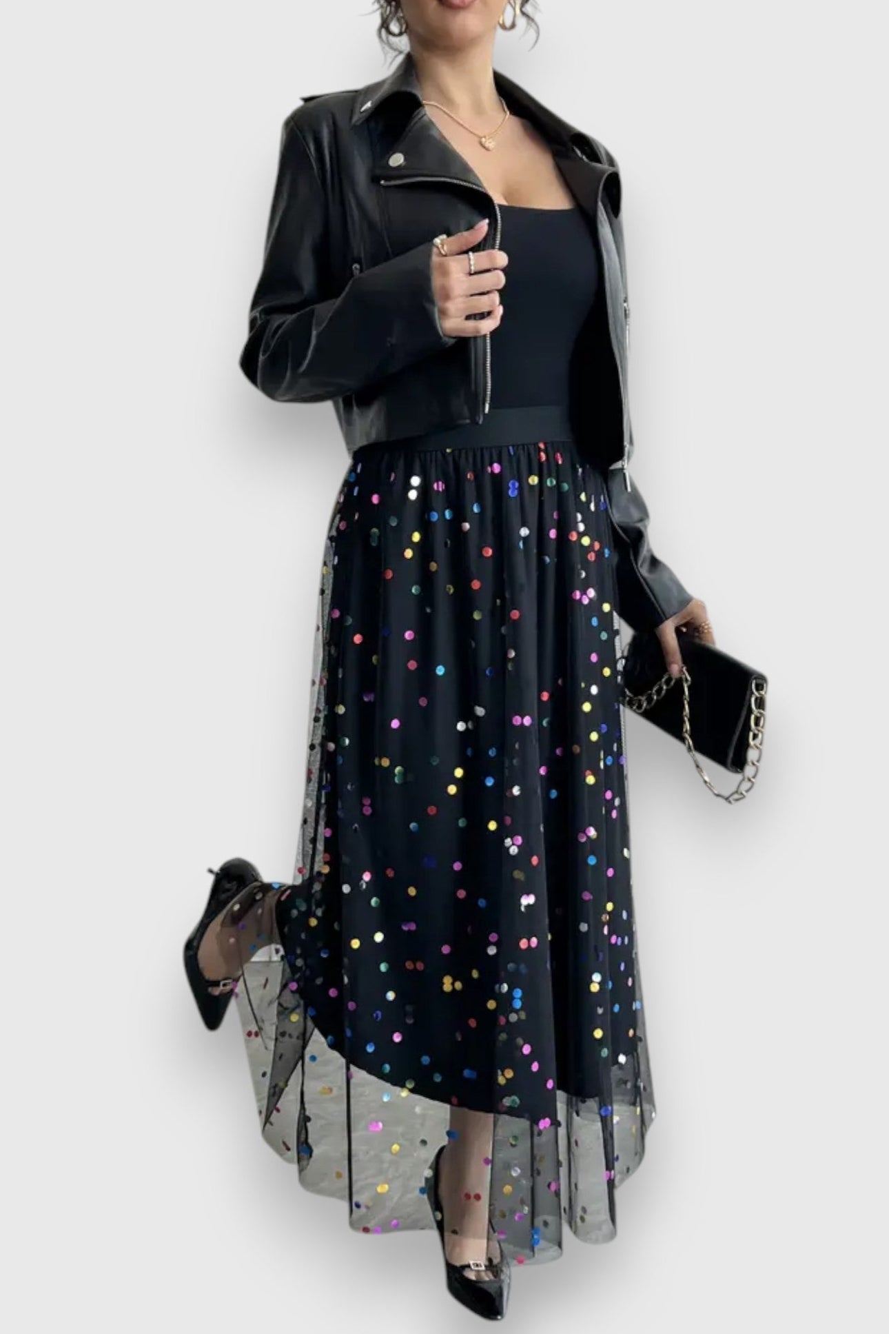 Claire™ | Falda de Lunares