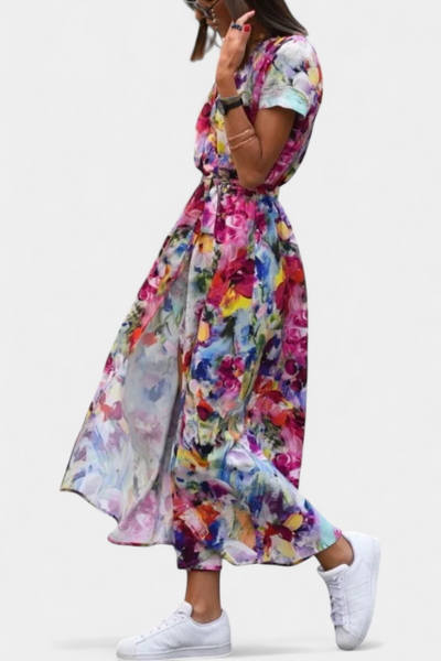 Lilith™ | Vestido Cruzado Estampado