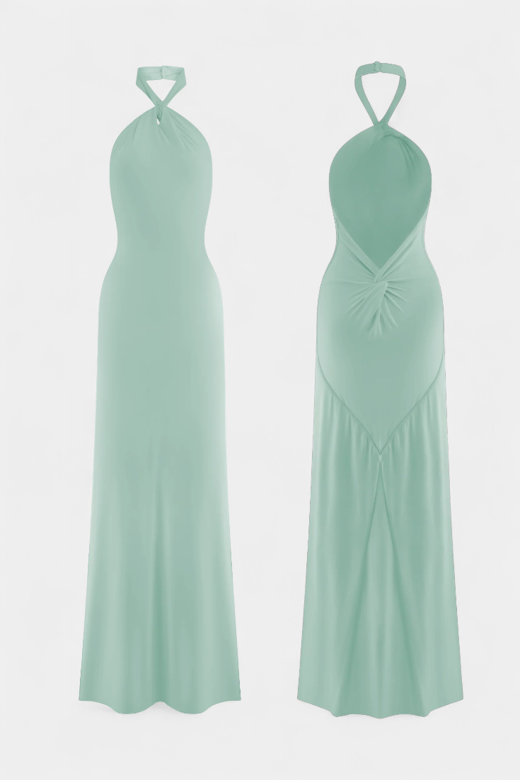 Trinity™ | Vestido Halter Fruncido