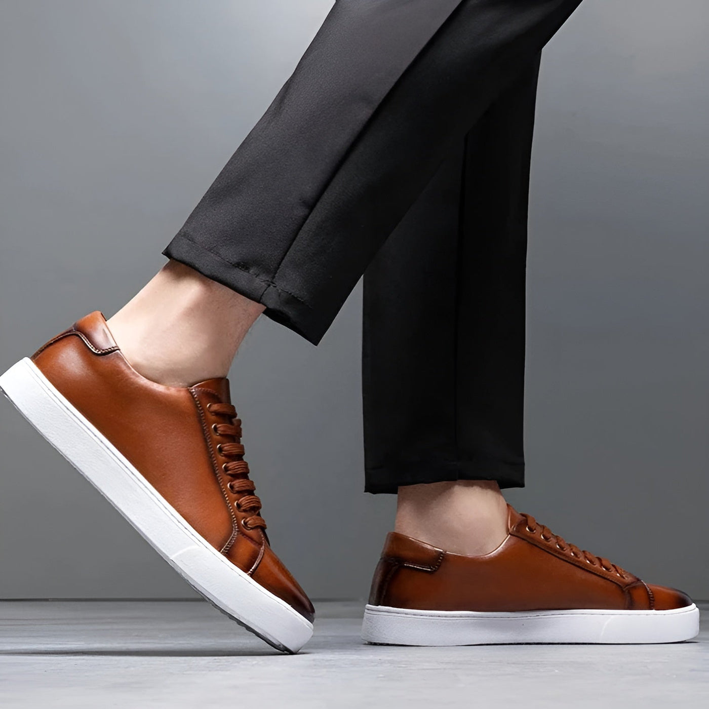 Marcello™ | Zapatillas Hombre Cuero