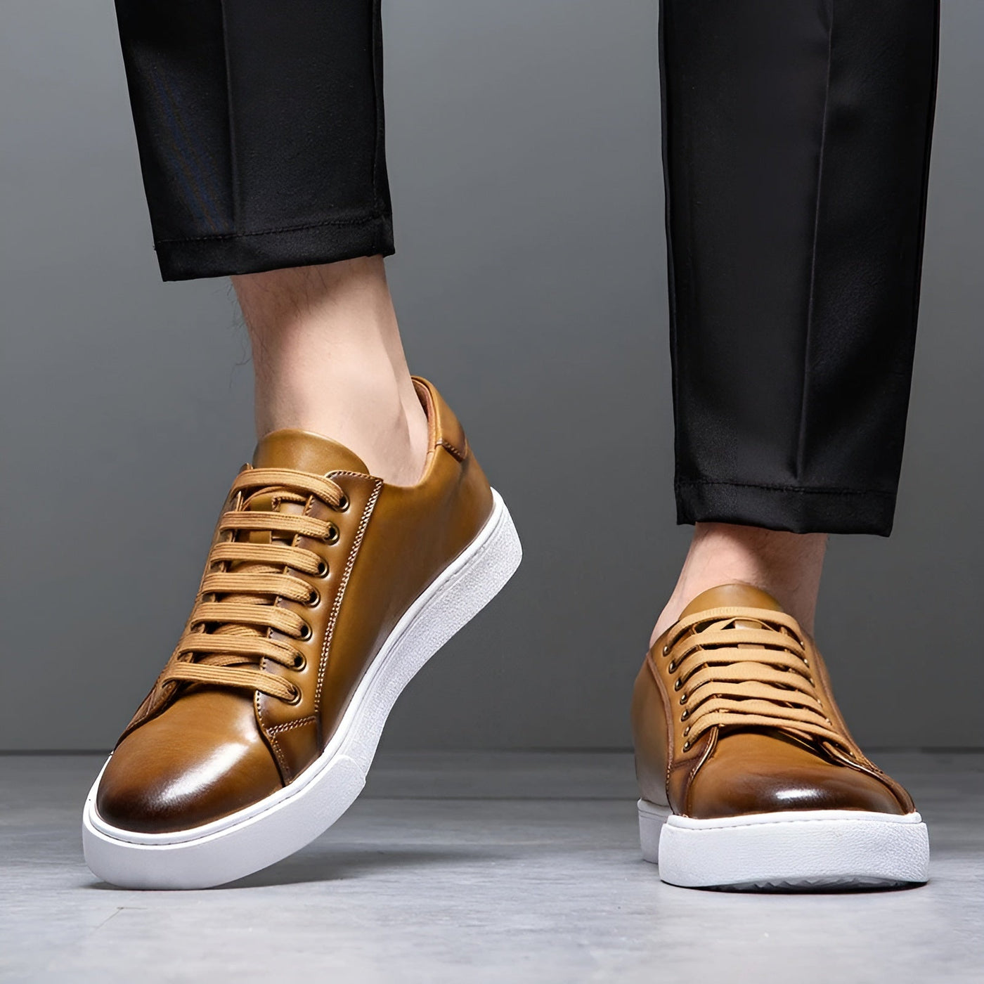 Marcello™ | Zapatillas Hombre Cuero