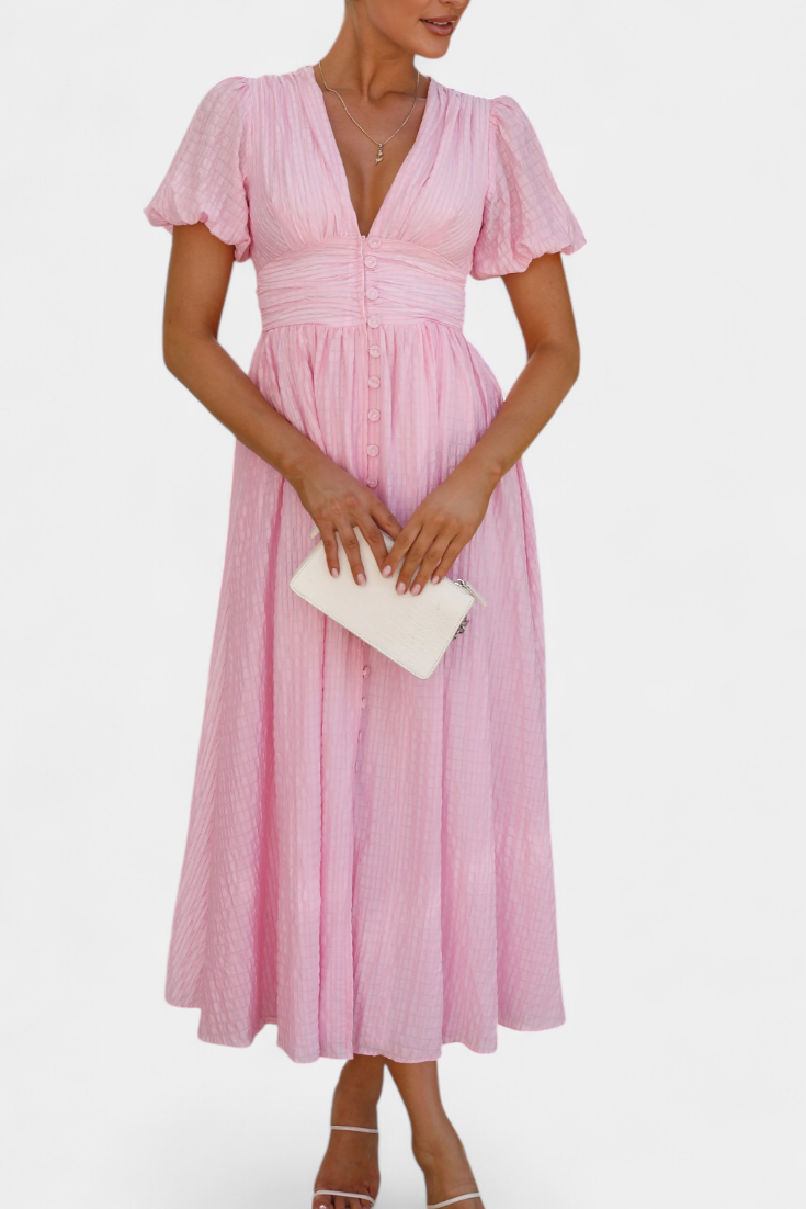 Mélia™ | Vestido Maxi Escote V
