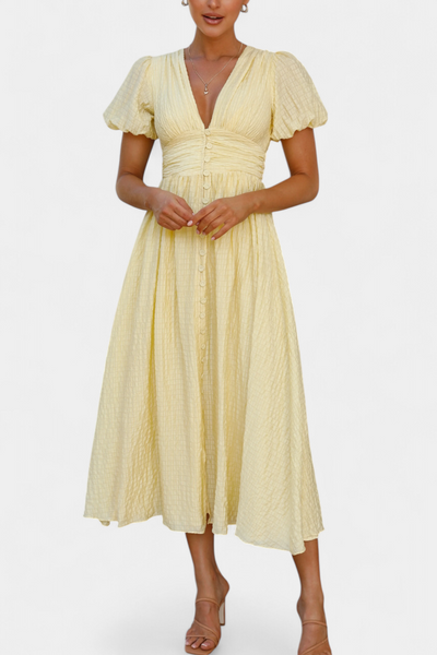 Mélia™ | Vestido Maxi Escote V