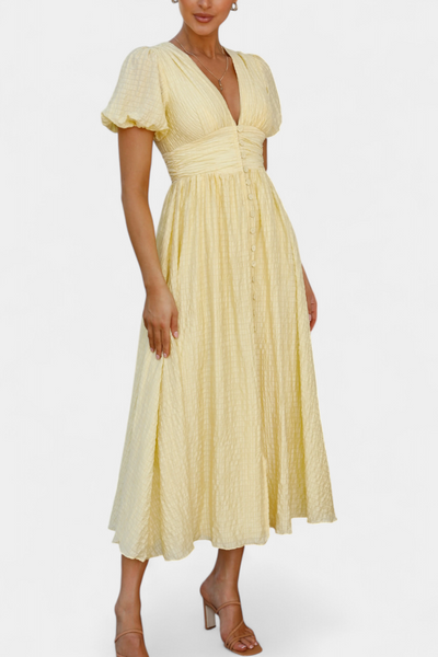 Mélia™ | Vestido Maxi Escote V