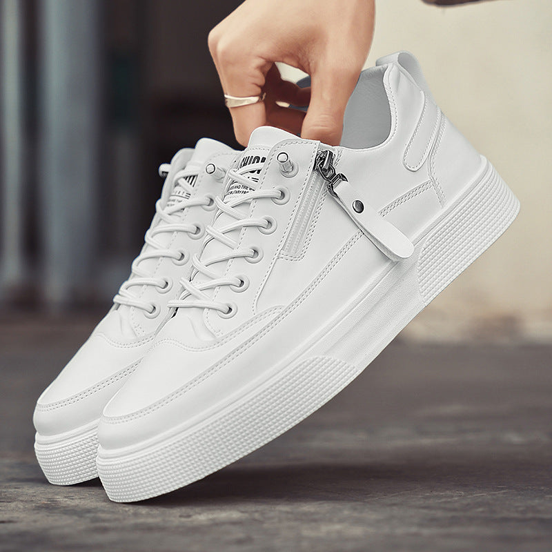 Rafael™ | Zapatillas Cuero Detalle Crem