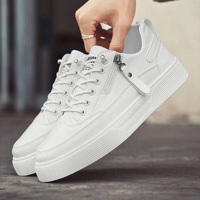 Rafael™ | Zapatillas Cuero Detalle Crem