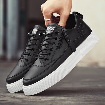 Rafael™ | Zapatillas Cuero Detalle Crem