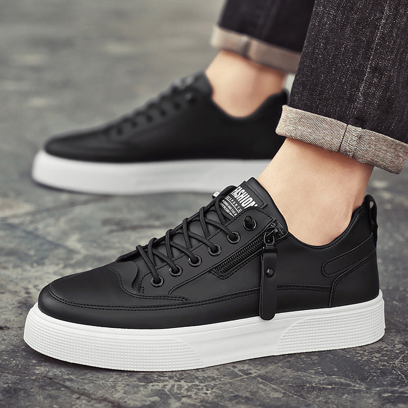 Rafael™ | Zapatillas Cuero Detalle Crem