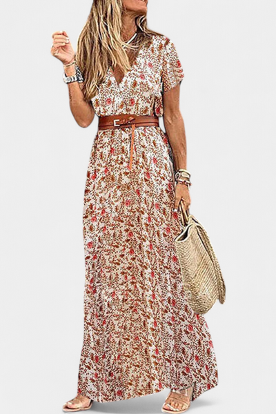 Anfisa™ | Vestido Boho con Cinturón