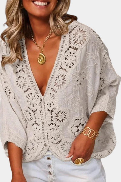Adele™ | Blusa Crochet