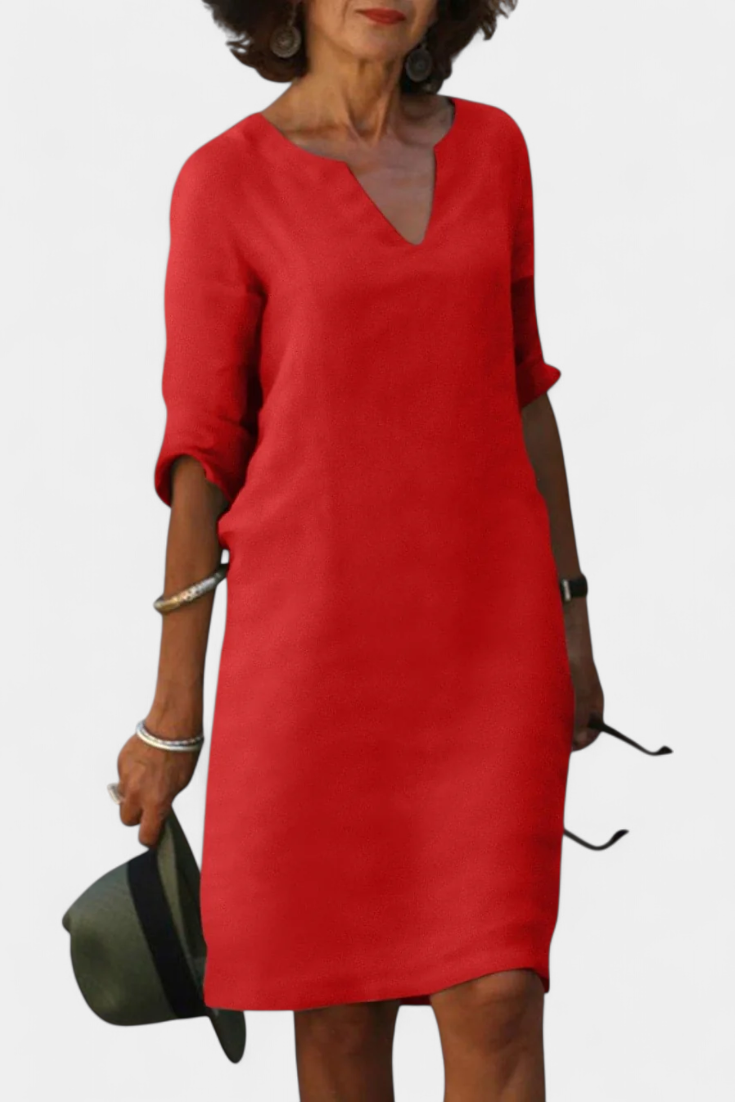 Elowen™ | Vestido Escote V Manga